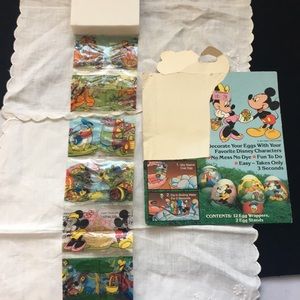 6 Disney characters Instant Egg Art with two egg stand